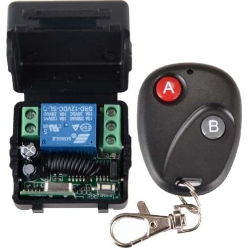 DC 12v 10A 1CH Wireless RF Remote Control Switch Transmitter Receiver For Access/door Control System