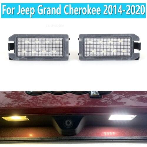 For Jeep Grand Cherokee 2014-2020 WK2 Compass Patriot 2014-2017 Dodge Viper 2015-2017 LED License Number Plate Light 68228927AA