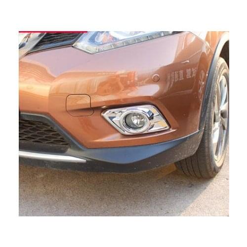 For Nissan X-Trail Rogue Pre-facelift 2014 2015 2016 Car Styling Chrome Front Fog Light Lamp Cover Trim Free Shipping