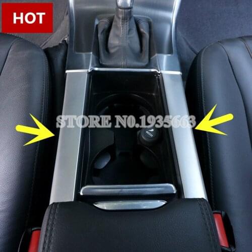For VOLVO V60 Inner Console Armrest Water Cup Holder Frame Trim Cover 2012-2017 2pcs Car Accessories Interior Car Decor Car Trim