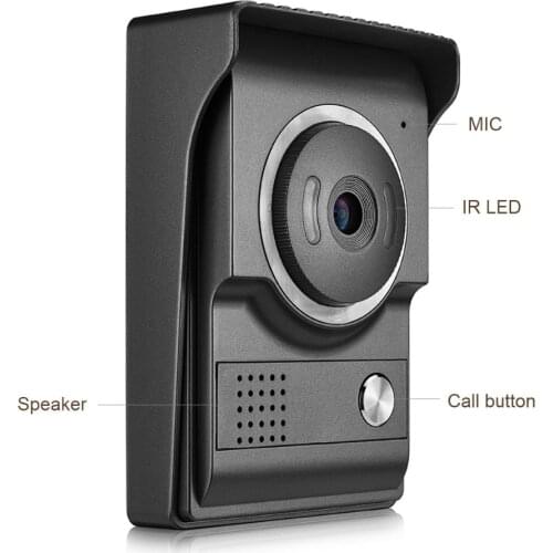 Door Phone For 4 Wire Cable Cameras Wired Video Door Phone Intercom Entry System