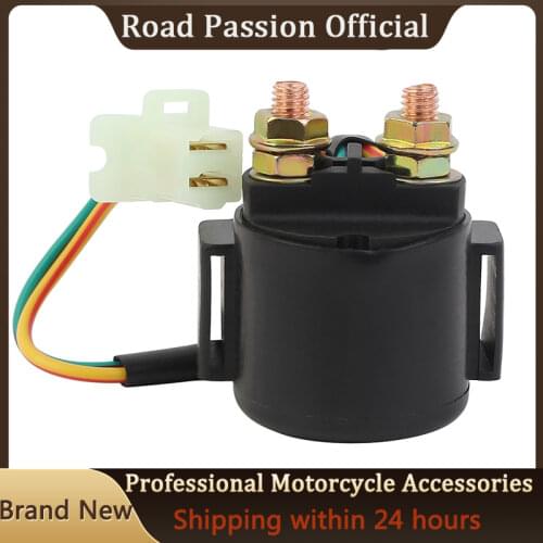 Road Passion Motorcycle Starter Solenoid Relay ignition switch For YAMAHA YTM200 YTM225 YFM350 XVZ1200 XJ550 XC180 XV535