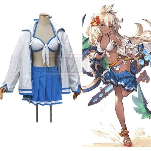 Granblue Fantasy Zoe Sex Swimsuit Cosplay Costume Full Set Womens Halloween Costume Custom-made Any Size Free Shipping