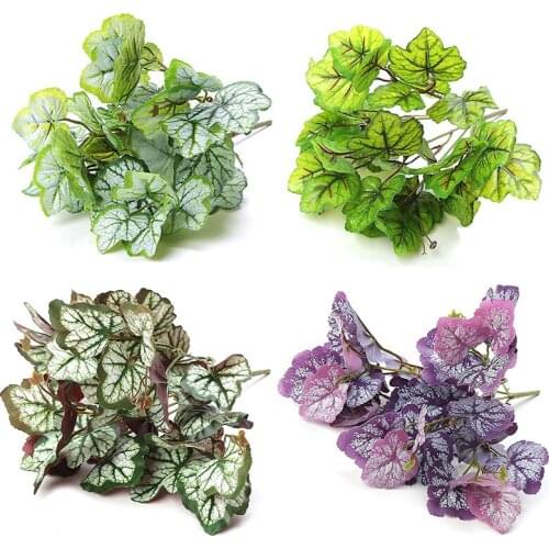 Artificial Plants Green Grass Simulation Leaves Green Plant Plastic flower fake leaf plant for Home Garden Decor plastic grass