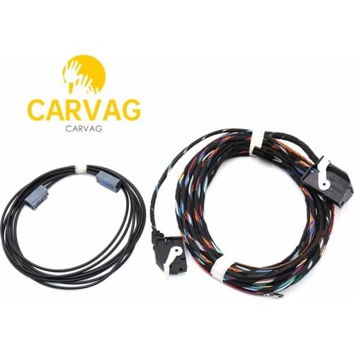 Rear High Line AV Camera KIT With Guidance Line Install harness Wire Cable For VW Tiguan 5N0907441A 5N0 907 441 A