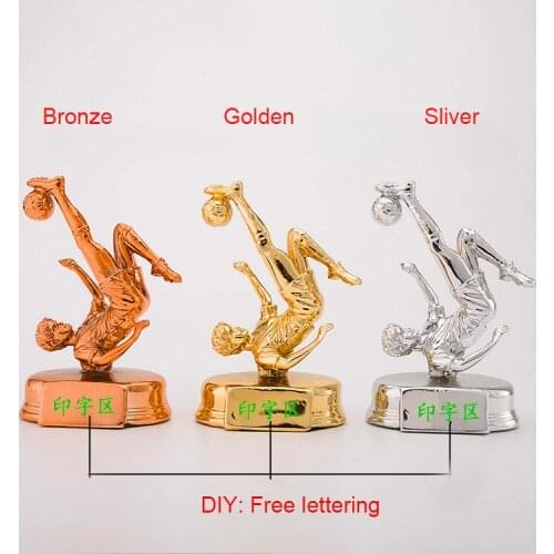 The Best Shooter Award Golden Trophy Cup The Best Styling Trophy Football Soccer Souvenirs Award for Soccer Match Football Barb