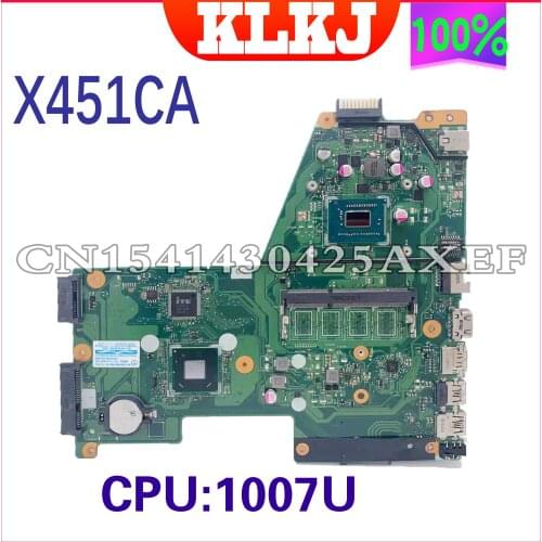 Dinzi X451CA motherboard is suitable for ASUS X451C X451CA F451 F451C notebook motherboard with 1007U CPU 100% test OK