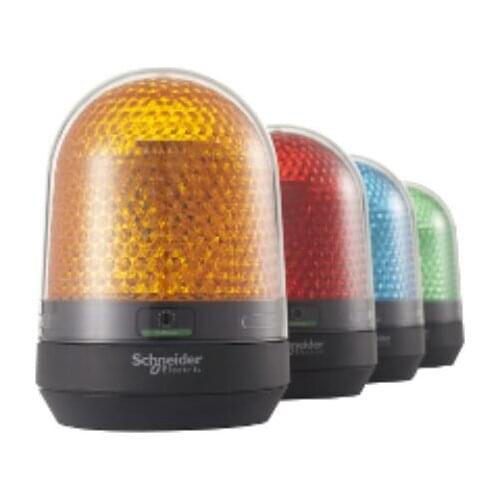 XVR3B04S Rotating beacon, 100 mm, red, with buzzer 70…90 dB, 12...24 V DC