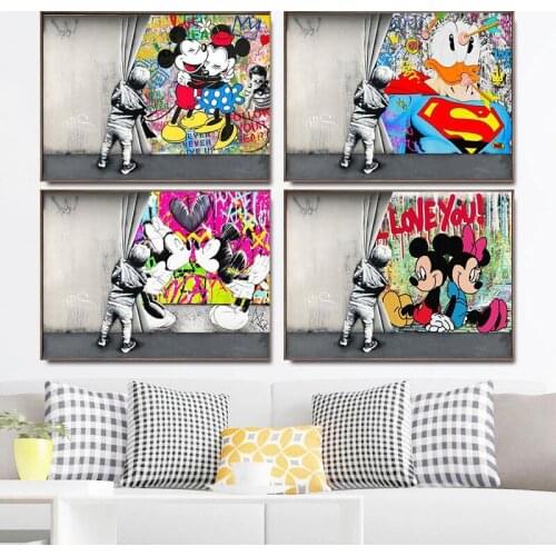 5D DIY Diamond Painting Set Disney Mickey Mouse Cross Stitch Kits Full Drill Embroidery Mosaic Art Picture of Rhinestones Decor