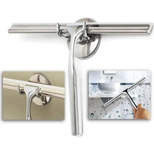 Stainless Steel Shower Squeegee Glass Window Wiper Cleaner Mirror Tile Car Blade