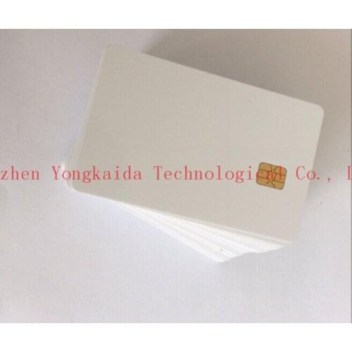 Wholesale 2000pcs/lot Fudan4442 Blank Contact Smart card for Inkjet Printer PVC plastic business smart card