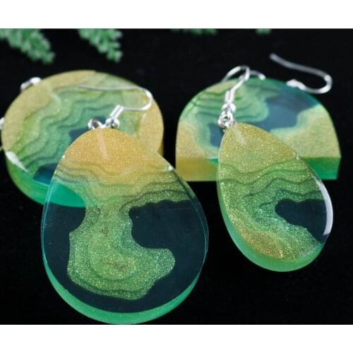 Transparent Silicone Mould Resin Decorative Craft DIY splice Island mountain combination Mold epoxy resin molds for jewelry