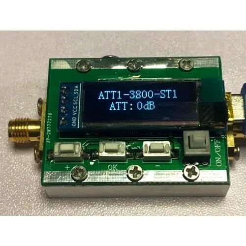 RF Programmable Attenuator 0-31dB Adjustable 1dB Step/return 1-3800MHz CNC Shell PC Controllable