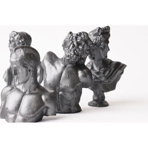 Silver Greek and Roman Mythological Minimal 10'lu Sculpture Set