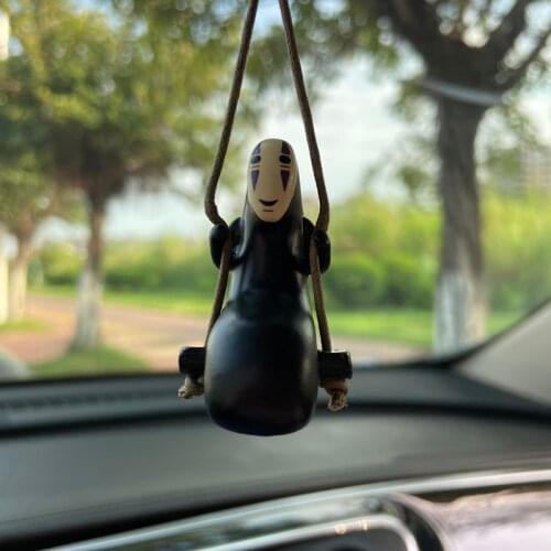 Cute Anime Car Ornaments Faceless Male Car Pendant Car Style Rearview Mirror Pendant Birthday Gift Decoraction Auto Accessories