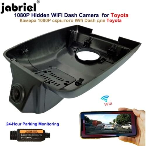 Jabriel 1080P Hidden Wifi Dash Cam Car Dvr for Toyota Highlander KLUGER LAND CRUISER 200 100 80 70 Prado 150 120 90 2001 2020