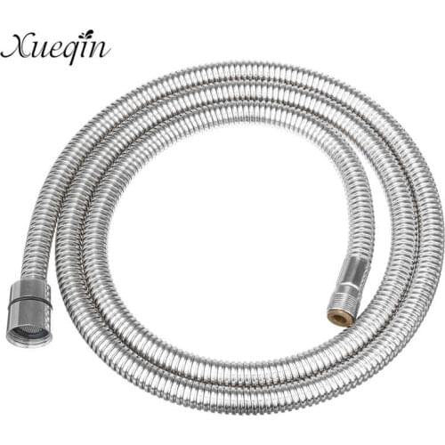 Xueqin G1/2 1.5m Stainless Steel Double Interlocked Bath Spray Hose Showerhead Pipe Plumbing Hose Bathroom Shower Hose Flexible