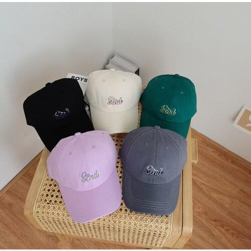 Japanese Cute Embroidery Sun Baseball Hats 2021 Women Vacation Sunscreen Korean Ins Casual Outdoor Hat Student Couple Beach Cap