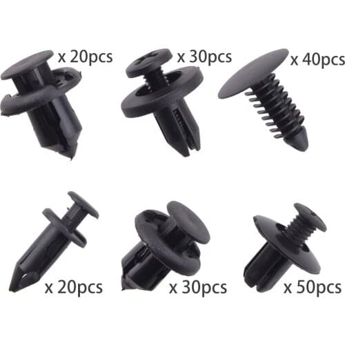 190pcs/Set 108F2134 Car Bumper Fender Fastener Push Pin Rivets Clip Fit for Honda Civic Accord CRV