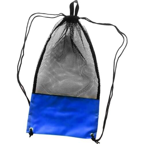2pcs Water Sports Swimming Snorkel Scuba Diving Fin and Mask Mesh Gear Stuff Sack Drawstring Bag