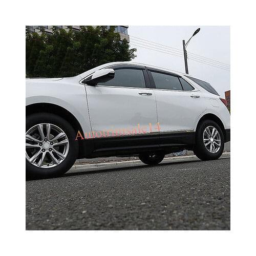 4PCS Steel Exterior Lower Side Door Mouldings For Chevrolet Equinox 2018