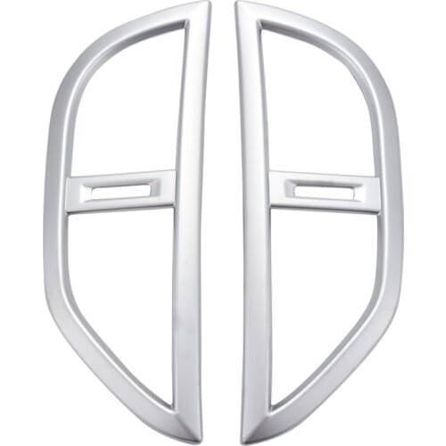 Accessories for Mercedes-Benz Vito W447 2014 2015 2016 2017 2PC ABS Middle Control Air Conditioning Panel Molding Cover Kit Trim