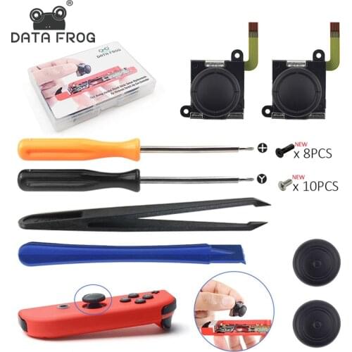 Data Frog 3D Analog Joystick for Joycon Replacement Stick Thumb Sticks Sensor for Nintendo Switch Joy Con Repair Kit Accessories