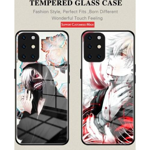 Anime Tokyo Ghoul Kaneki Ken little angel Anti-fall Tempered Glass phone case For Oneplus9 9Pro 8Pro 8T 6 6T 7TPro 7 7Pro 7T 1+8
