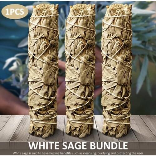 White Sage Bundle Incense Sticks Home Air Fresheners Spiritual Incense Burning Aromatherapy Home Fragrance Healing Meditation