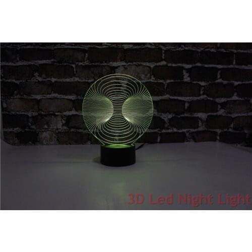 Free Shipping 3D Led Kid Santa Gift Nightlights for Party Gift with FCC and RoHS Certificate YJM-2913