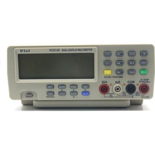 Vici VC8145 DMM Digital Bench Multimeter Temperature Meter Tester PC Analog 80000 Counts Bar Graph
