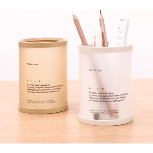 Cylindrical Detachable Desktop Pen Holder Organizer Office Accessories Pencil Stand Storage Case Box Stationery Teacher Gifts