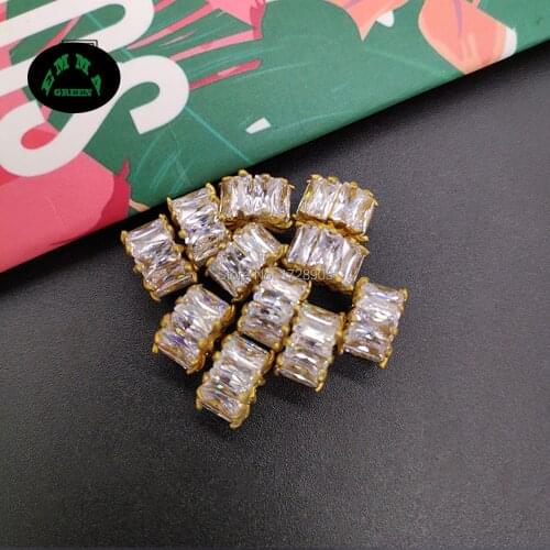 Zircon Ring Charms for Jewelry making 20pcs Round Circle Ring Zircons Accessories Crystal Zircon Findings Free shipping