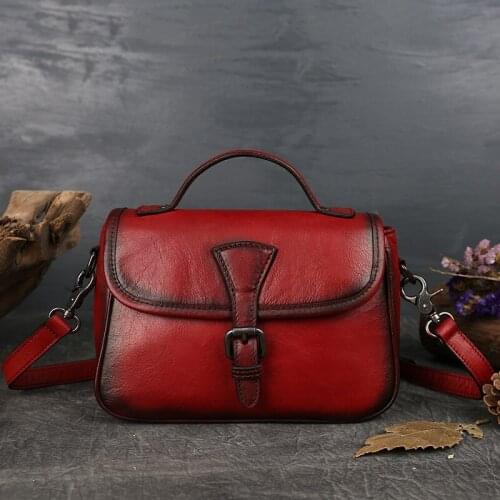 Ladies Purses Crossbody Bags Women Messenger Shoulder Bag 100% Genuine Leather Tote Daypack Female Fashion Vintage Handbags Pack