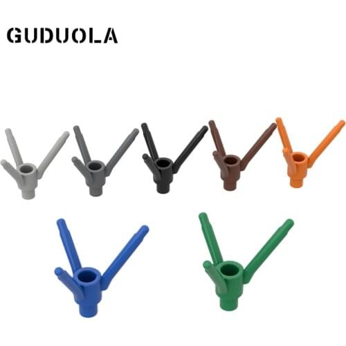 Guduola Special Brick Plant Base with Three Branches (24855) MOC Building Block Assemble Particles Educational Toys 30pcs/lot