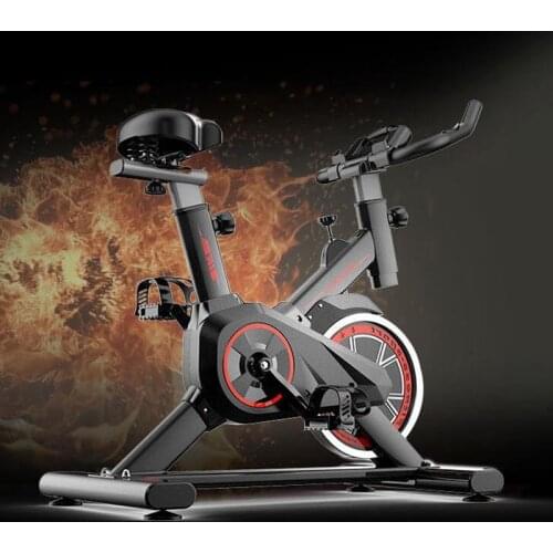 Indoor Exercise Bike Household Sense Bicycle Fitness Equipment Mute Spiral Exercise Bike Variable Speed Adjustable Exercise Bike
