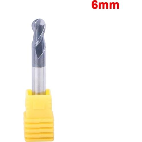 50mm Milling Cutter Alloy Coating Tungsten Steel Tool Cnc Maching HRC45 Ball Nose Endmills Top Milling CutterMachine End mill