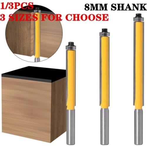 1pc 8mm Shank Long Straight Pattern Wood Router Bit Woodworking Milling Cutter Tool For Power