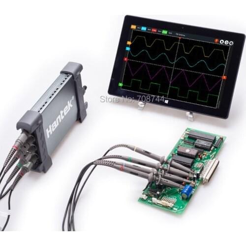 Hantek 6104BE Portable USB PC oscilloscope 100MHz 4 Channels 1Gsa/s Handheld Digital Osciloscopio Automotive Diagnostic-tool