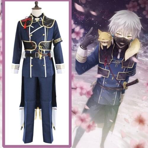 Game Touken Ranbu Online Cosplay Costumes Nakigitsune Cosplay Costume Uniform Halloween Men Anime Touken Ranbu Hanamaru Uniform
