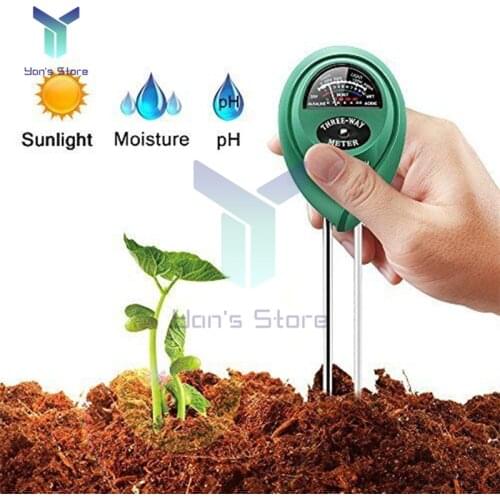 3 in 1 Soil Water Moisture Light PH Meter Tester Digital Analyzer Test Detector for Plant Flower Hydroponic Garden Detector