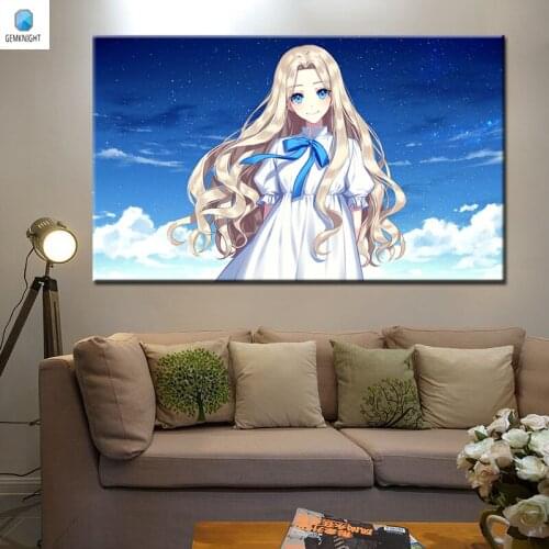 Diy oil painting When Marnie Was There digital paint by numbers diy digital painting Japan Style anime posters