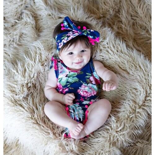 Toddler Newborn Baby Girls Floral Romper Jumpsuit Sunsuit Clothes Set PP02
