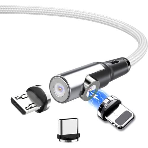 1M 2M Magnetic Micro USB Cable for iPhone 11 Pro Samsung USB Type C Magnetic Charging Cable USB C fast charge Mobile Phone Cable