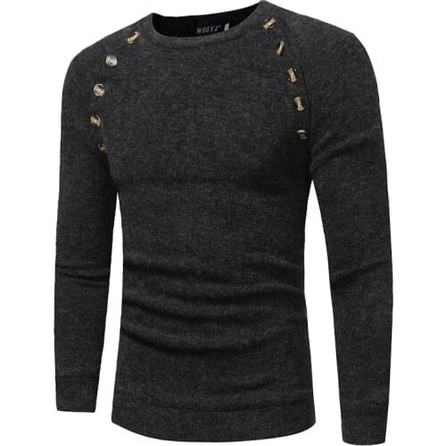 2018 New Men Knitted Sweater Autumn Winter Fashion Brand Clothing Mens Sweaters Solid Color Slim Fit Men Casual Pullover XXXL