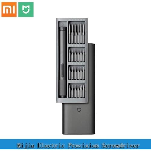 Xiaomi Mijia Electrical Precision Screwdriver Kit 2 Gear Torque 400 Screw 1 Type-C Charging Magnetic Aluminum Case Box 24 S2