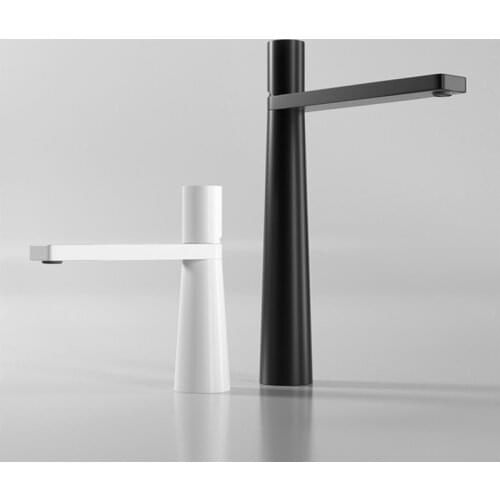 New arrival Bathroom Single Lever Sink Faucet Crane Brass Matte Black Sink Faucet Hot and Cold Water Tap