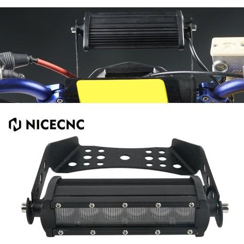 NICECNC ATV Front LED Headlight Head Light 30W with Mounting Brackets For Kawasaki KFX 50 90 Brute Force 300 750 Yamaha Raptor