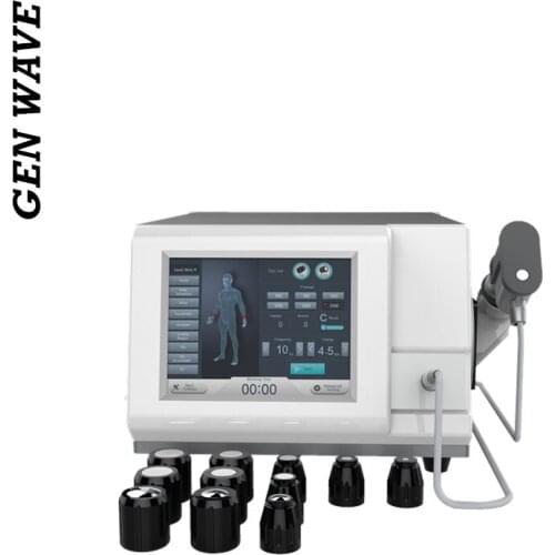 Pneumatic Shock Wave 1-6 Bar Shockwave Physiotherapy Machine For Plantor Facsiitis Pain Relief ED Treatment