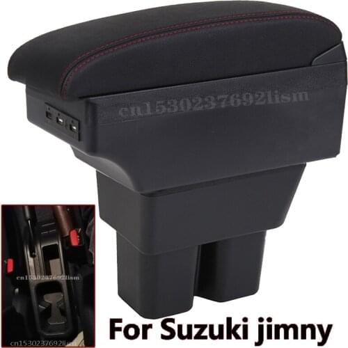 For Suzuki Jimny Armrest box 2019-2020 Interior Parts special Retrofit parts Car Armrest Center Storage box with USB LED light